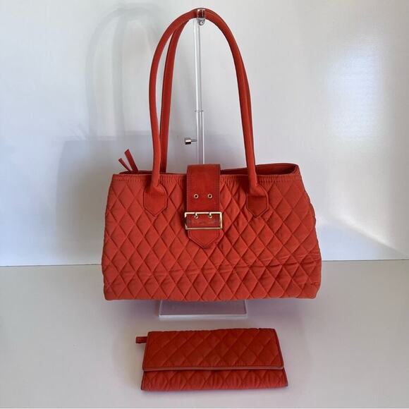 Vera Bradley Satchel Buckle with wallet in Spice - Picture 1 of 12